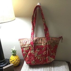 Cute OK Floral Fabric Women’s Over Shoulder Bag